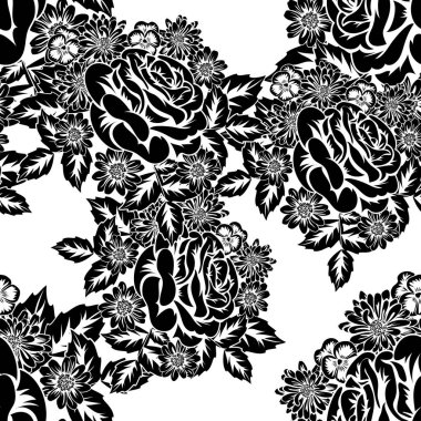 Kusursuz monokrom deseni