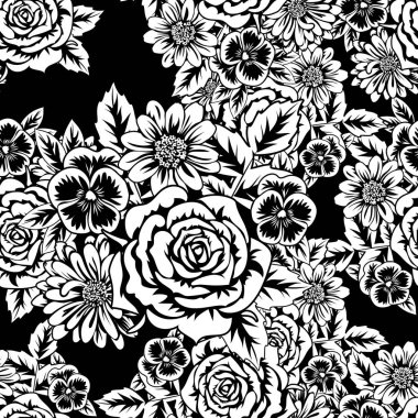 Kusursuz monokrom deseni