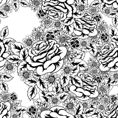 Kusursuz monokrom deseni