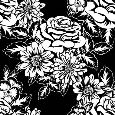 Kusursuz monokrom deseni