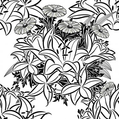 Kusursuz monokrom deseni