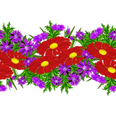 vektör sorunsuz çiçek deseni