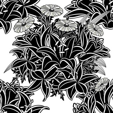 Kusursuz monokrom deseni