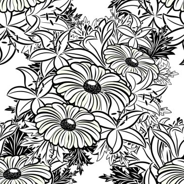 Kusursuz monokrom deseni