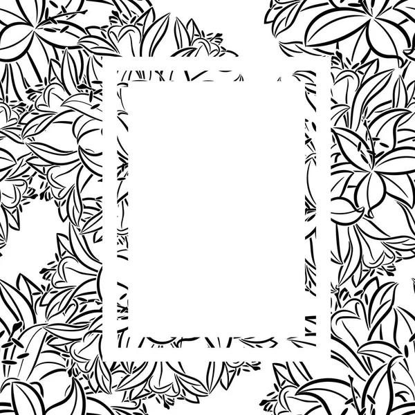 Frame with flowers — Stock Vector