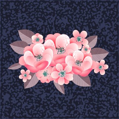 çiçekler arka planda bileşimi