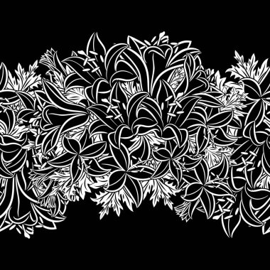 Kusursuz monokrom deseni