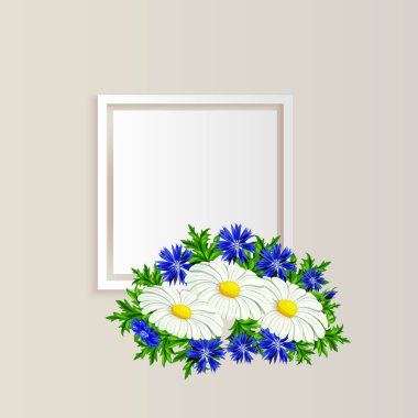 vektör çerçeve çiçek