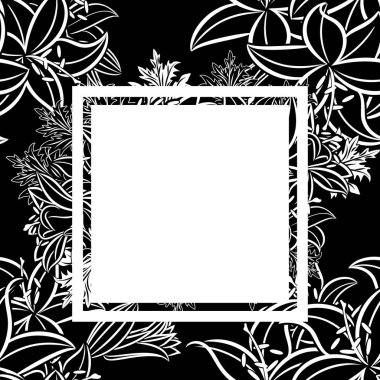vektör çerçeve çiçek