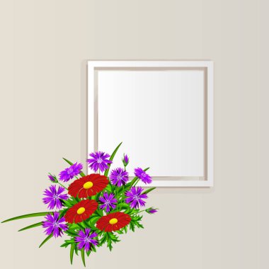 vektör çerçeve çiçek