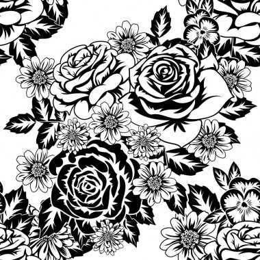 Kusursuz monokrom deseni