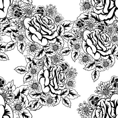 Kusursuz monokrom deseni