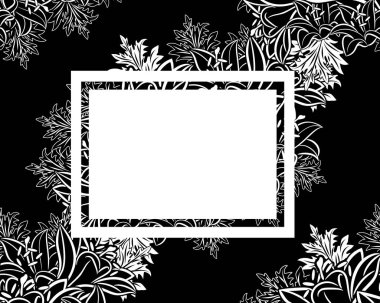 vektör çerçeve çiçek