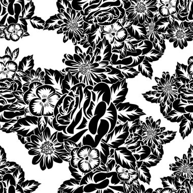 Kusursuz monokrom deseni