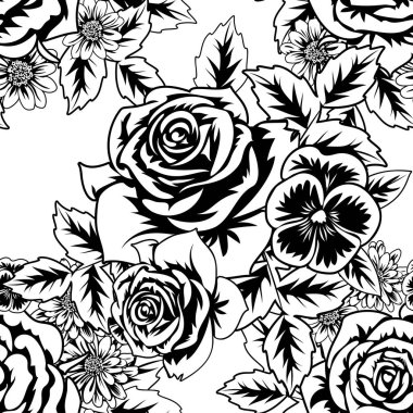 Kusursuz monokrom deseni