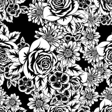 Kusursuz monokrom deseni