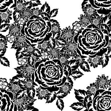 Kusursuz monokrom deseni