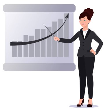 Takım elbiseli bir iş kadını. Duygular. Pozlar.