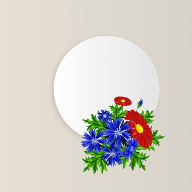 vektör çerçeve çiçek