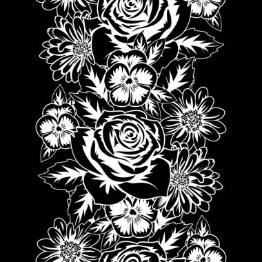 Kusursuz monokrom deseni