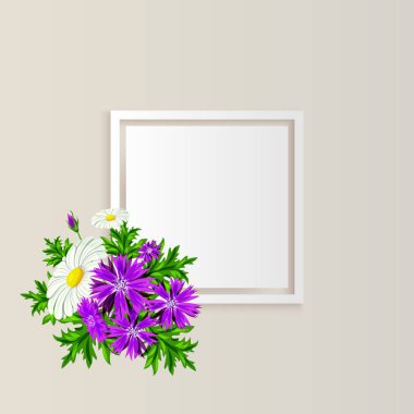 vektör çerçeve çiçek