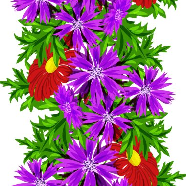 vektör sorunsuz çiçek deseni 