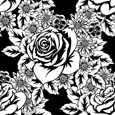 Kusursuz monokrom deseni