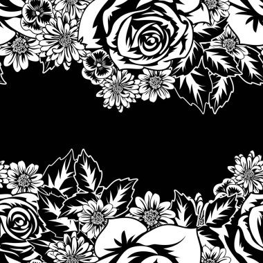 Kusursuz monokrom deseni 