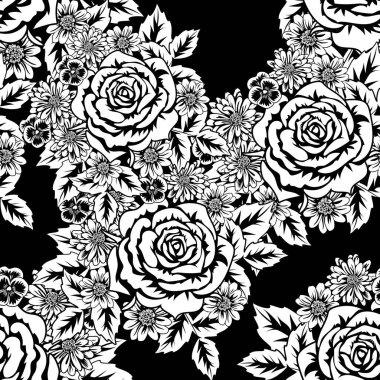 Kusursuz monokrom deseni