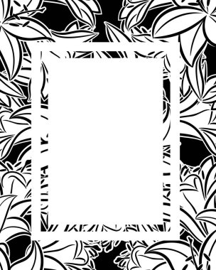 vektör çerçeve çiçek