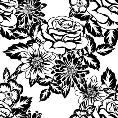 Kusursuz monokrom deseni