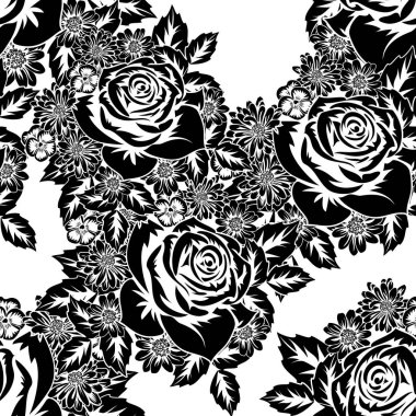 Kusursuz monokrom deseni