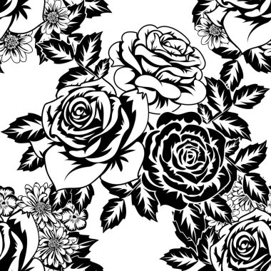 Kusursuz monokrom deseni