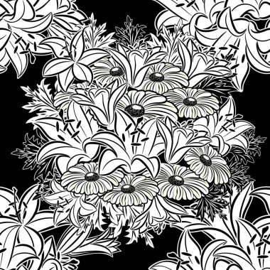 Kusursuz monokrom deseni