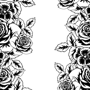 Kusursuz monokrom deseni