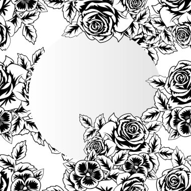 Çiçekli çerçeve 
