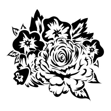 çiçekler tek renkli buket