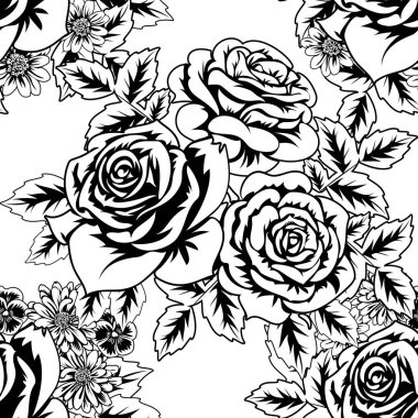 Kusursuz monokrom deseni