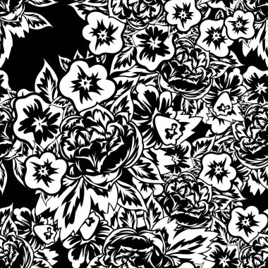 Kusursuz monokrom deseni