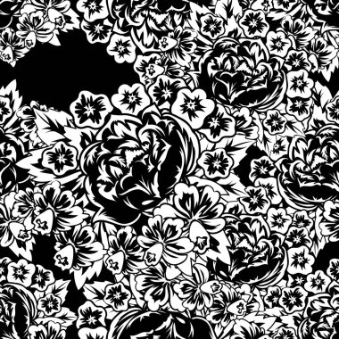 Kusursuz monokrom deseni