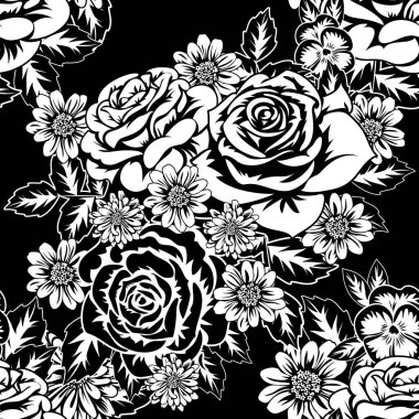 Kusursuz monokrom deseni