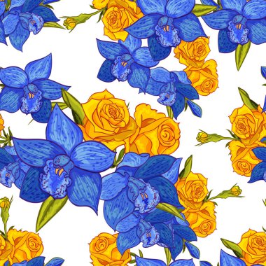 vektör sorunsuz çiçek deseni