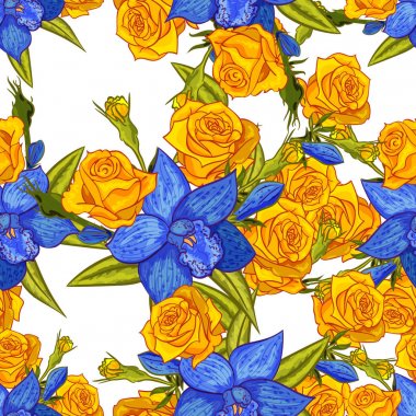 vektör sorunsuz çiçek deseni