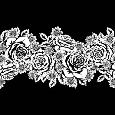 Kusursuz monokrom deseni 