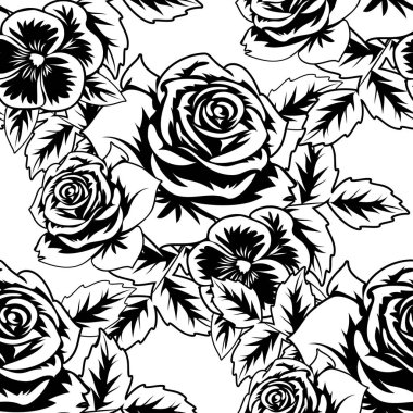 Kusursuz monokrom deseni