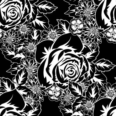 Kusursuz monokrom deseni