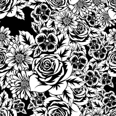 Kusursuz monokrom deseni