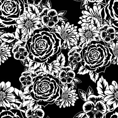 Kusursuz monokrom deseni