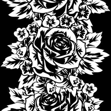 Kusursuz monokrom deseni