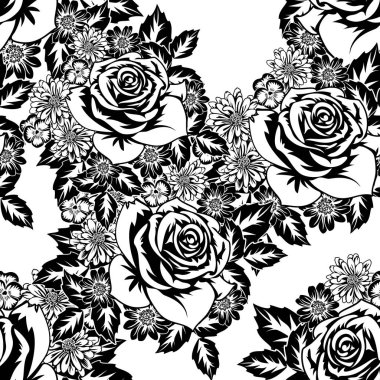 Kusursuz monokrom deseni